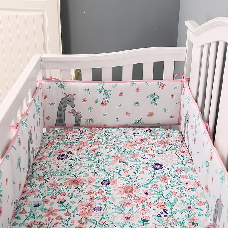 Soft New Bron Baby Girl Quilt Fitted Sheet Blankets Crib Bumper Bedding