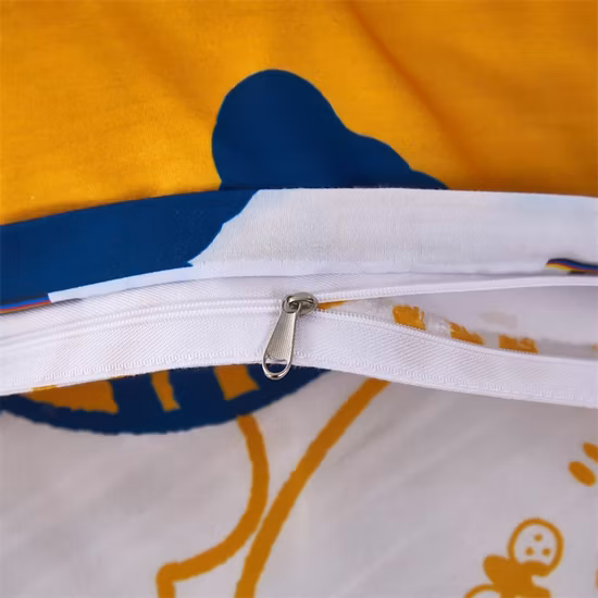 Ensemble de literie pour enfants, housse de couette imprimée en pur coton, dessin animé, literie pleine grandeur