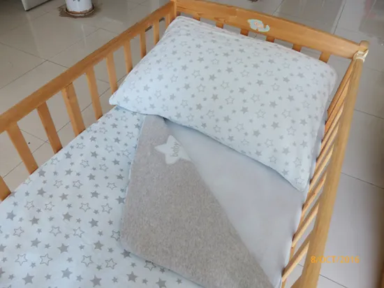 Ensemble de literie pour berceau bébé fille, literie pour bébé en Jersey 100% coton